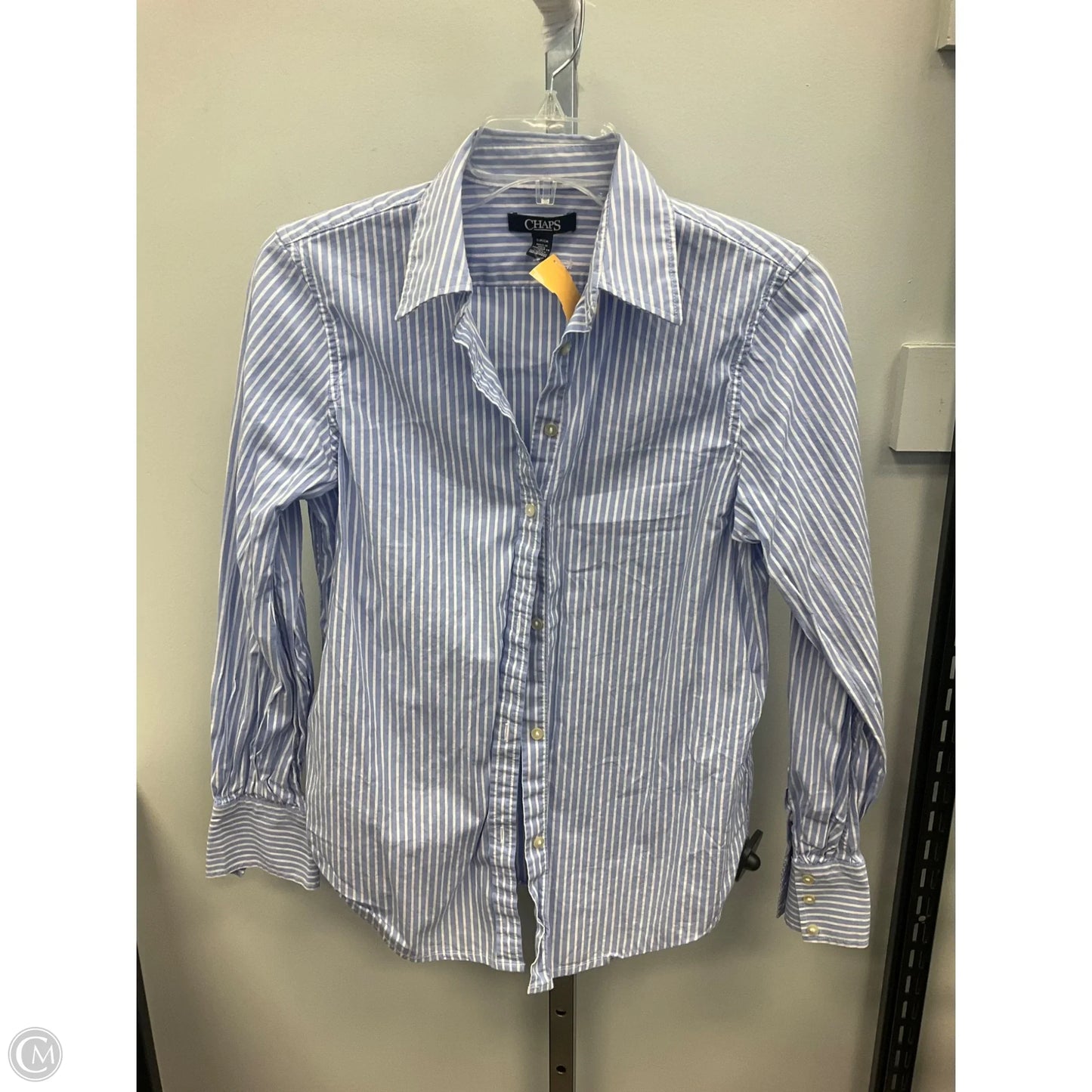 Top Long Sleeve By Lands End In Checkered Pattern, Size: 2x