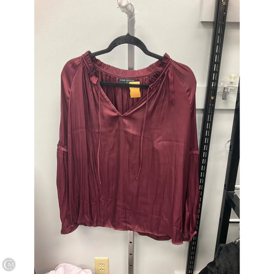 Top Long Sleeve By Lane Bryant In Purple, Size: 2x