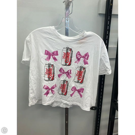 Top Short Sleeve Basic By Clothes Mentor In White, Size: M