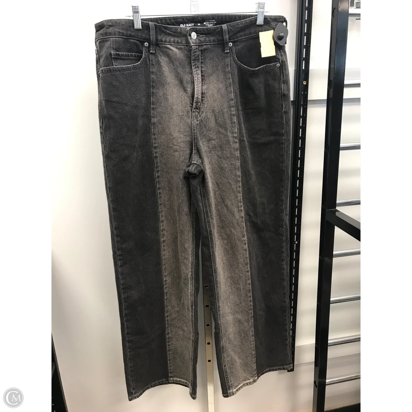 Jeans Wide Leg By Old Navy In Grey Denim, Size: 14