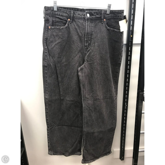 Jeans Wide Leg By Old Navy In Grey Denim, Size: 14p