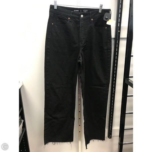 Jeans Wide Leg By Old Navy In Black Denim, Size: 10