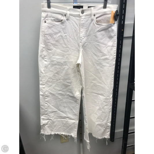 Jeans Wide Leg By Band Of Gypsies In White Denim, Size: 8l