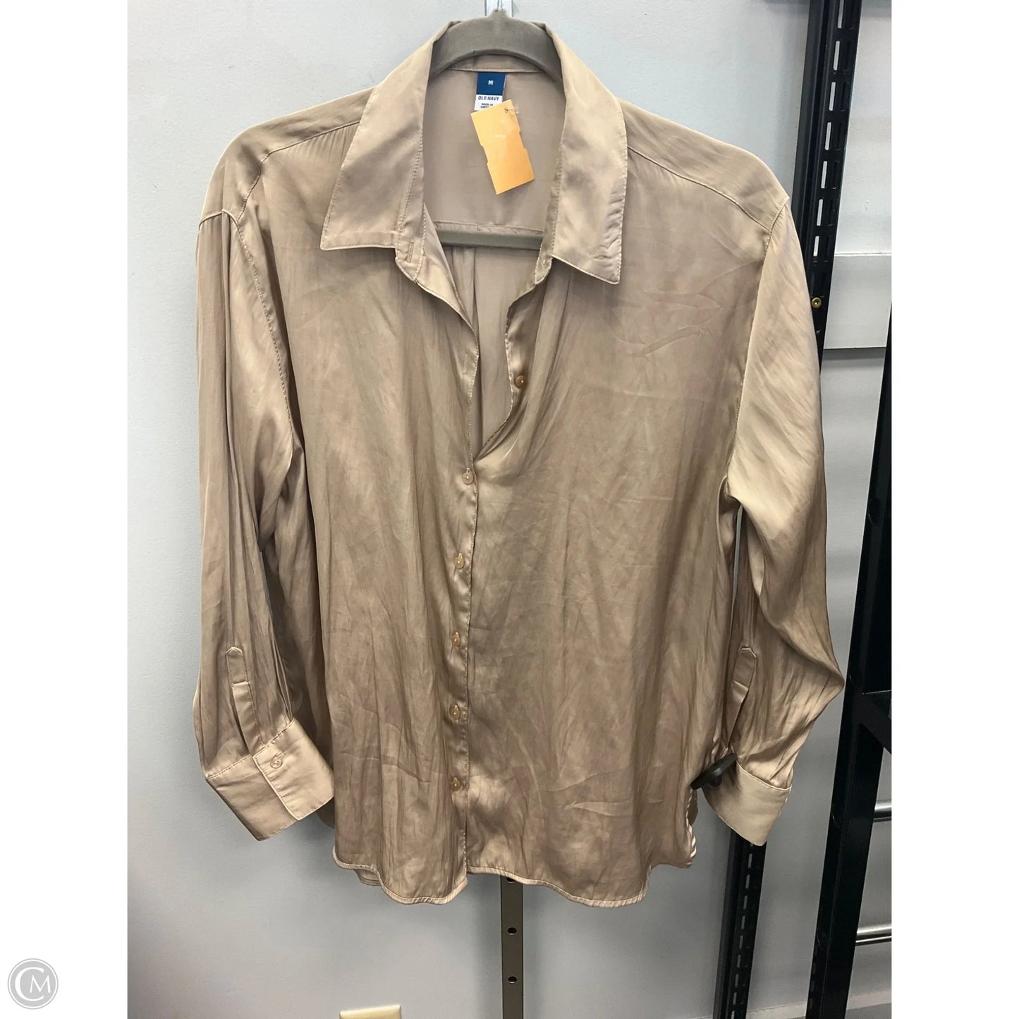 Top Long Sleeve By Old Navy In Gold, Size: M