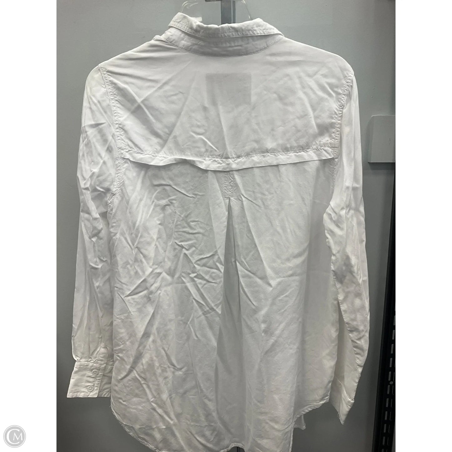 Top Long Sleeve By Lola River In White, Size: M