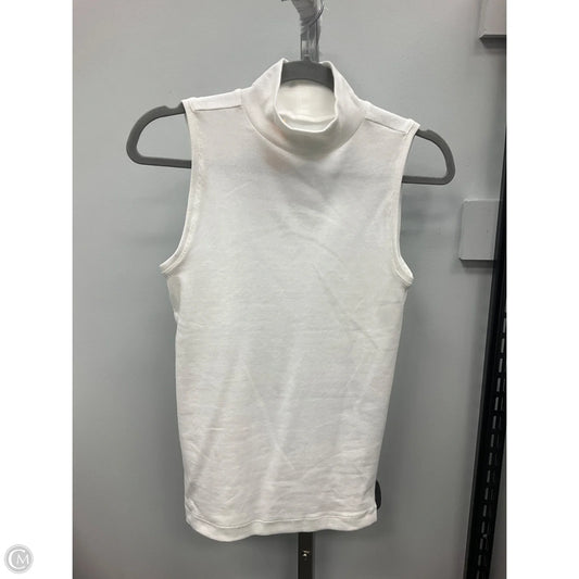 Top Sleeveless By Loft In White, Size: S