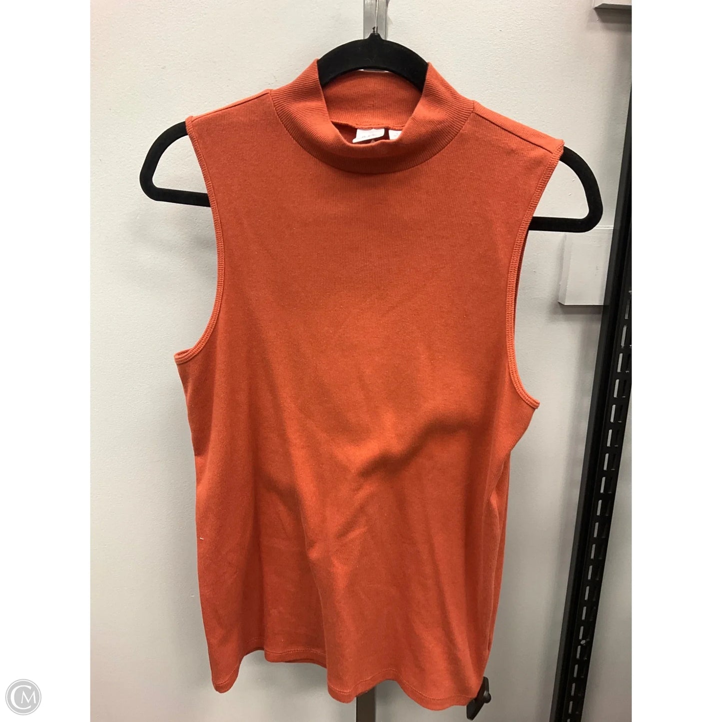 Top Sleeveless By Gap In Orange, Size: L