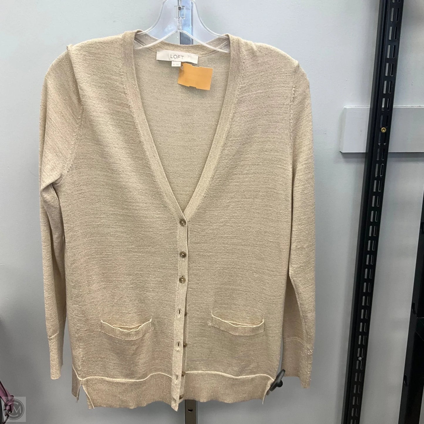 Cardigan By Loft In Gold & Tan, Size: M