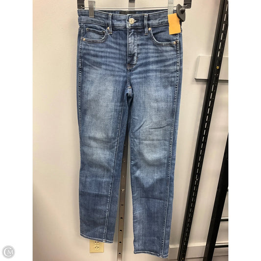 Jeans Straight By White House Black Market In Blue Denim, Size: 0