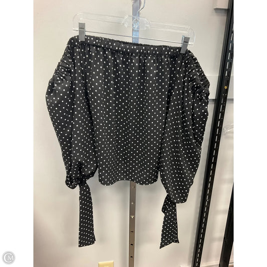 Top Long Sleeve By Vince Camuto In Polkadot Pattern, Size: Xs