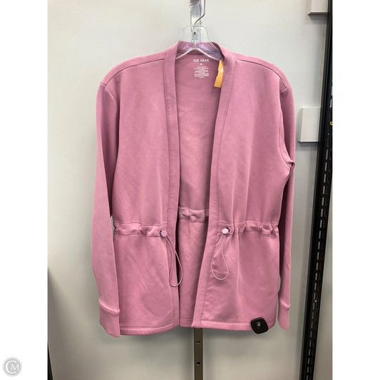Cardigan By Tek Gear In Pink, Size: M