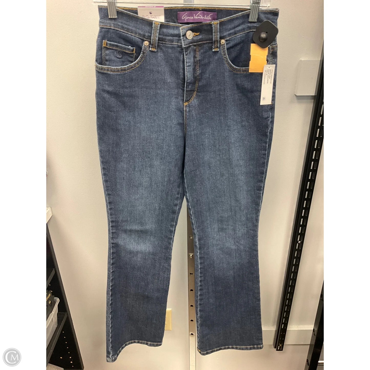 Jeans Flared By Gloria Vanderbilt In Blue Denim, Size: 4p