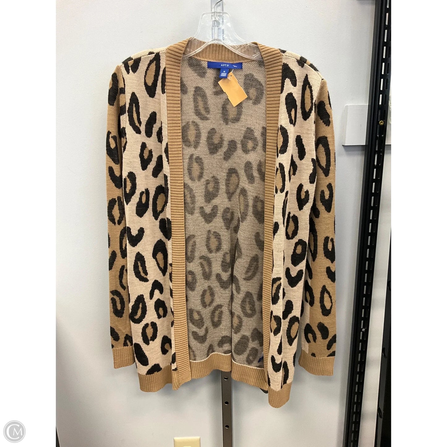 Cardigan By Apt 9 In Animal Print, Size: M