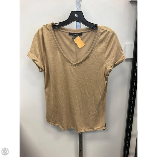 Top Short Sleeve By White House Black Market In Gold, Size: S