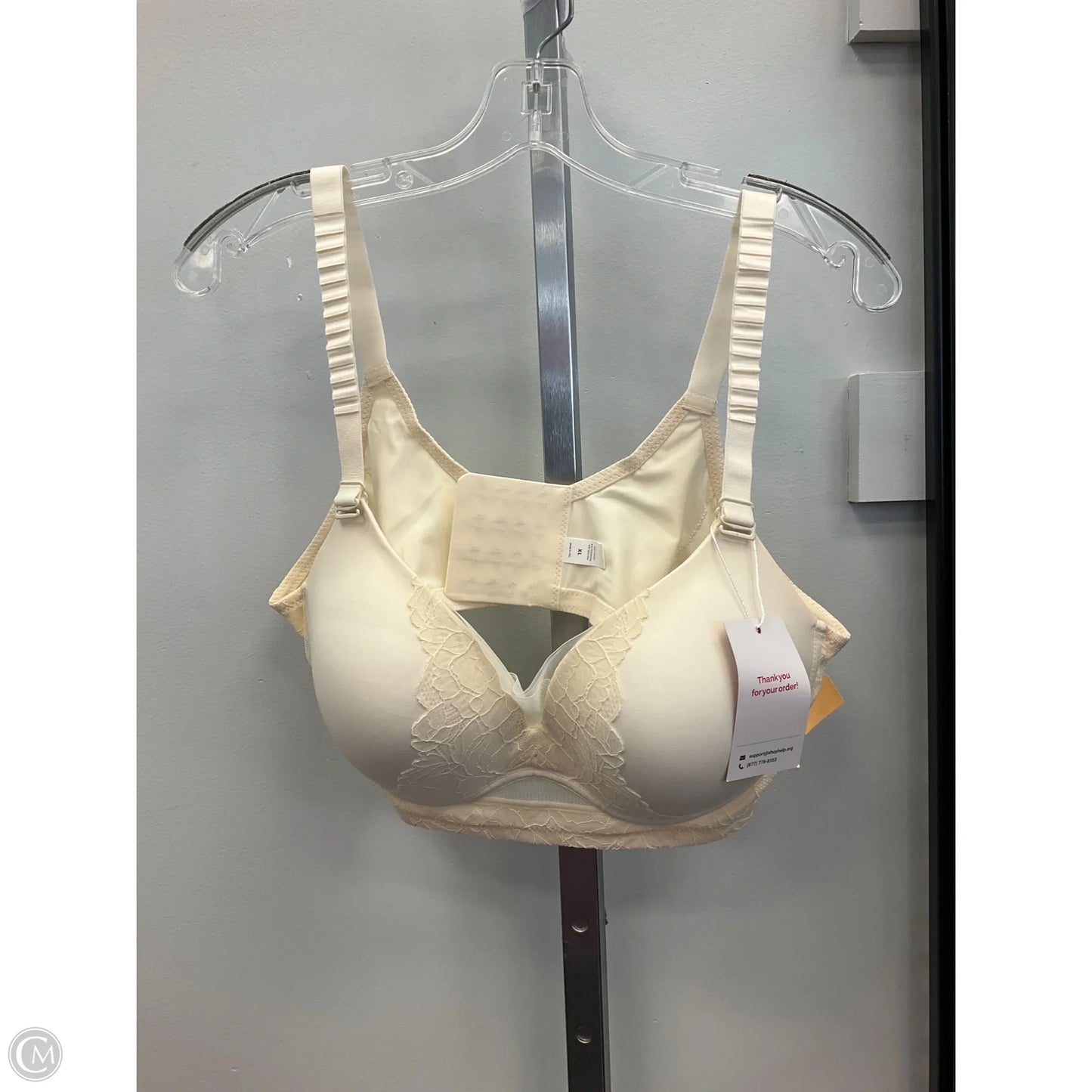 Bra By Clothes Mentor In Cream, Size: 1x