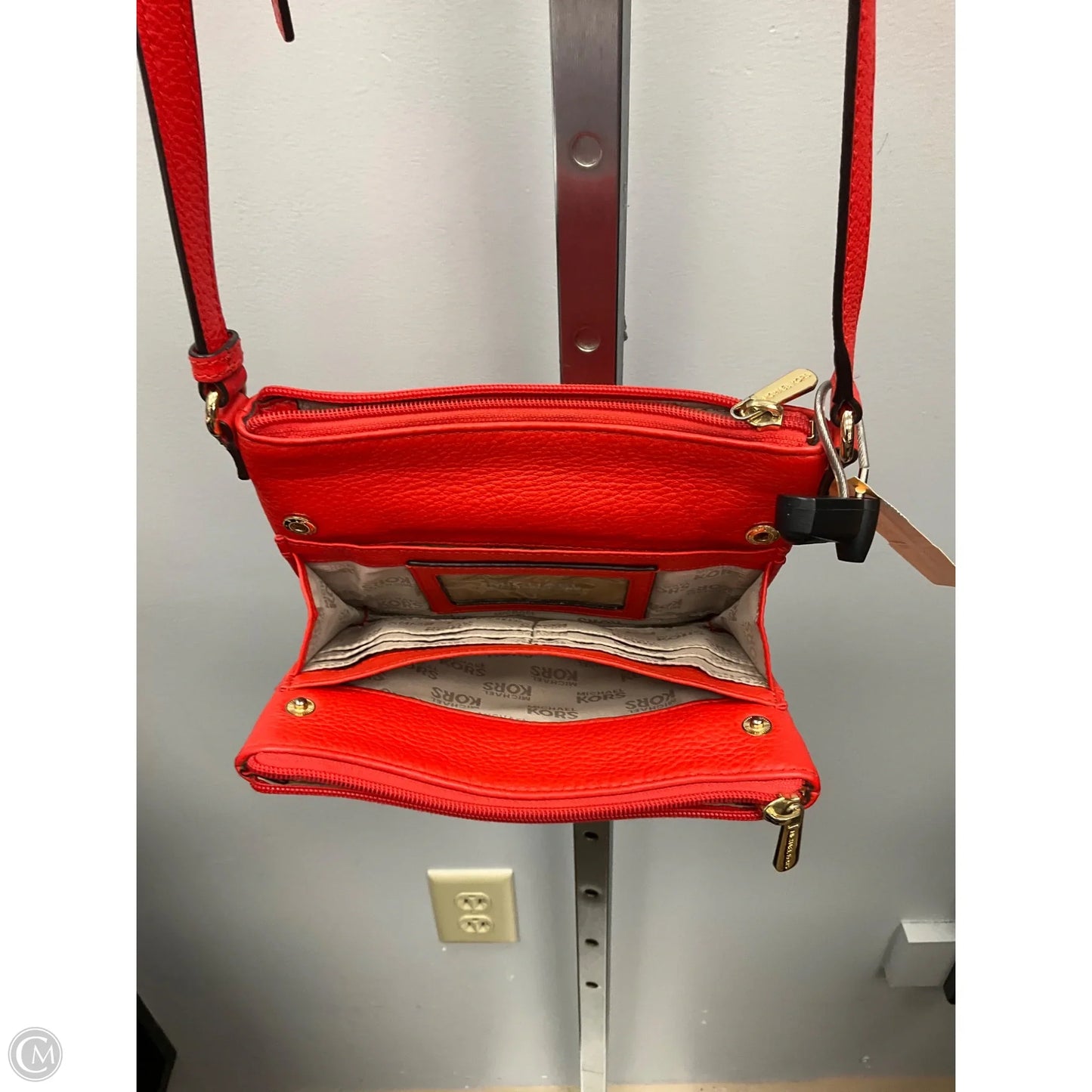 Crossbody Designer By Michael Kors, Size: Medium