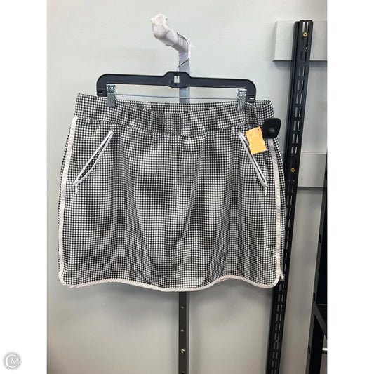 Skort By Talbots In Checkered Pattern, Size: Xl
