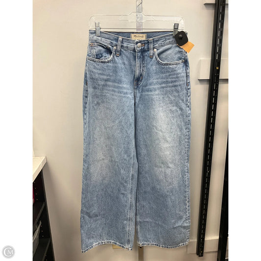 Jeans Wide Leg By Madewell In Blue Denim, Size: 2p