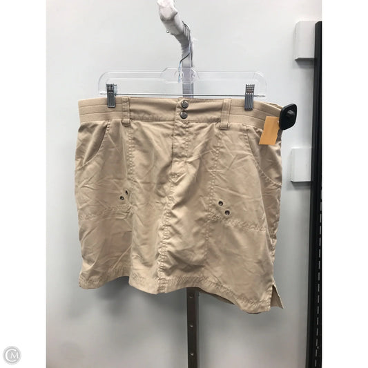 Skort By Tek Gear In Tan, Size: L