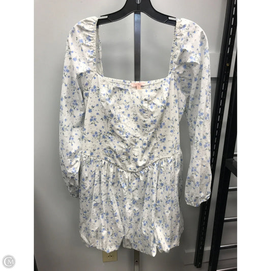 Dress Casual Short By City Studio In Floral Print, Size: Xxl