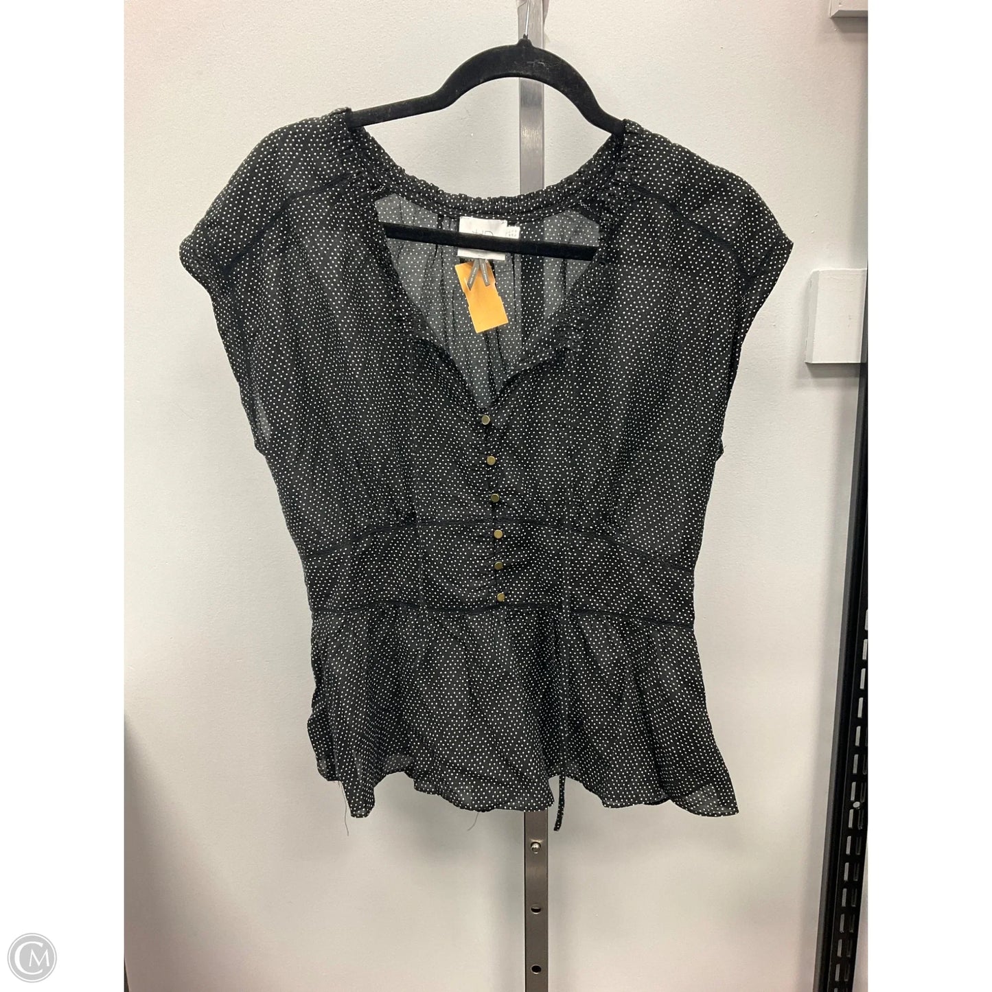 Top Short Sleeve By Hd In Paris In Polkadot Pattern, Size: 12