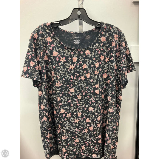 Top Short Sleeve By Pure Jill In Floral Print, Size: Xl