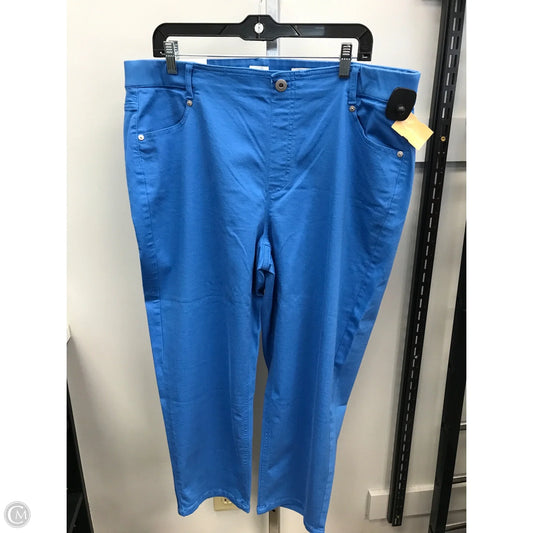 Jeans Cropped By J. Jill In Blue, Size: 18