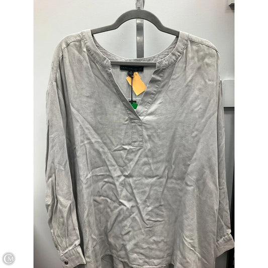 Top 3/4 Sleeve By Jane And Delancey In Grey, Size: 2x