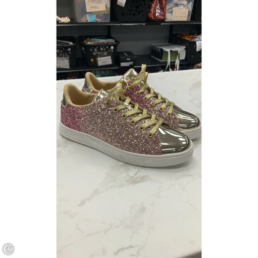 Shoes Sneakers By Clothes Mentor In Gold & Purple, Size: 10