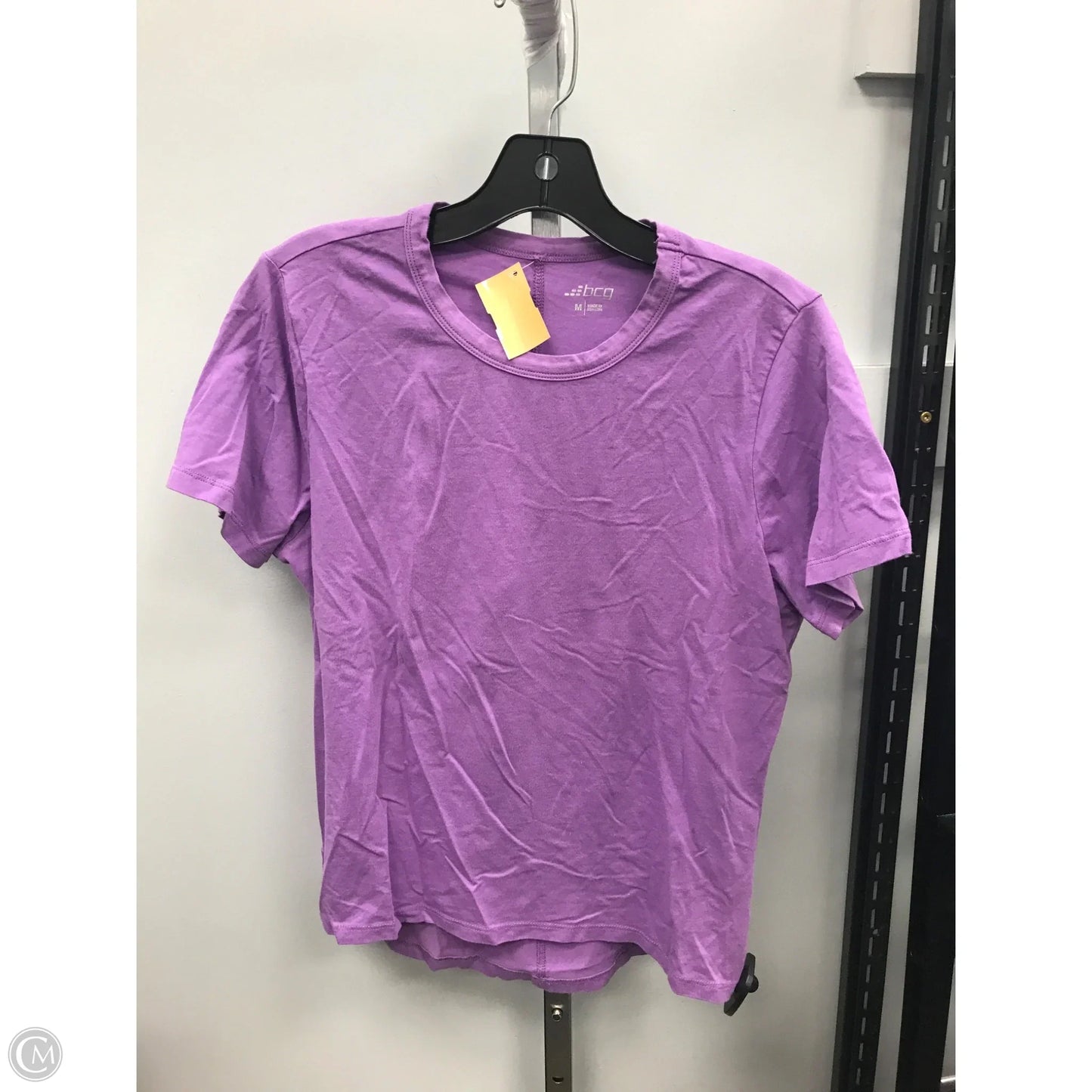 Top Short Sleeve Basic By Bcg In Purple, Size: M