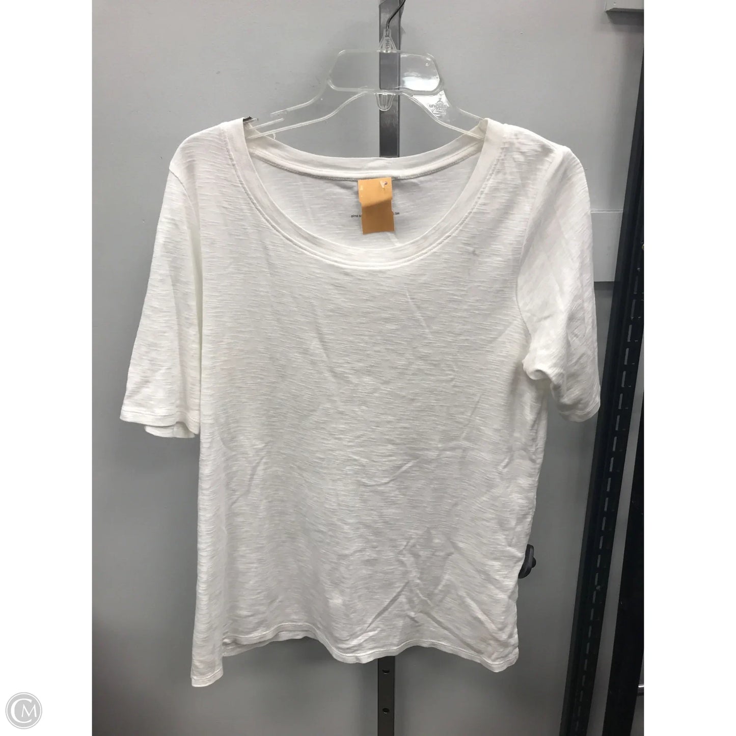 Top Short Sleeve Basic By J. Jill In White, Size: M