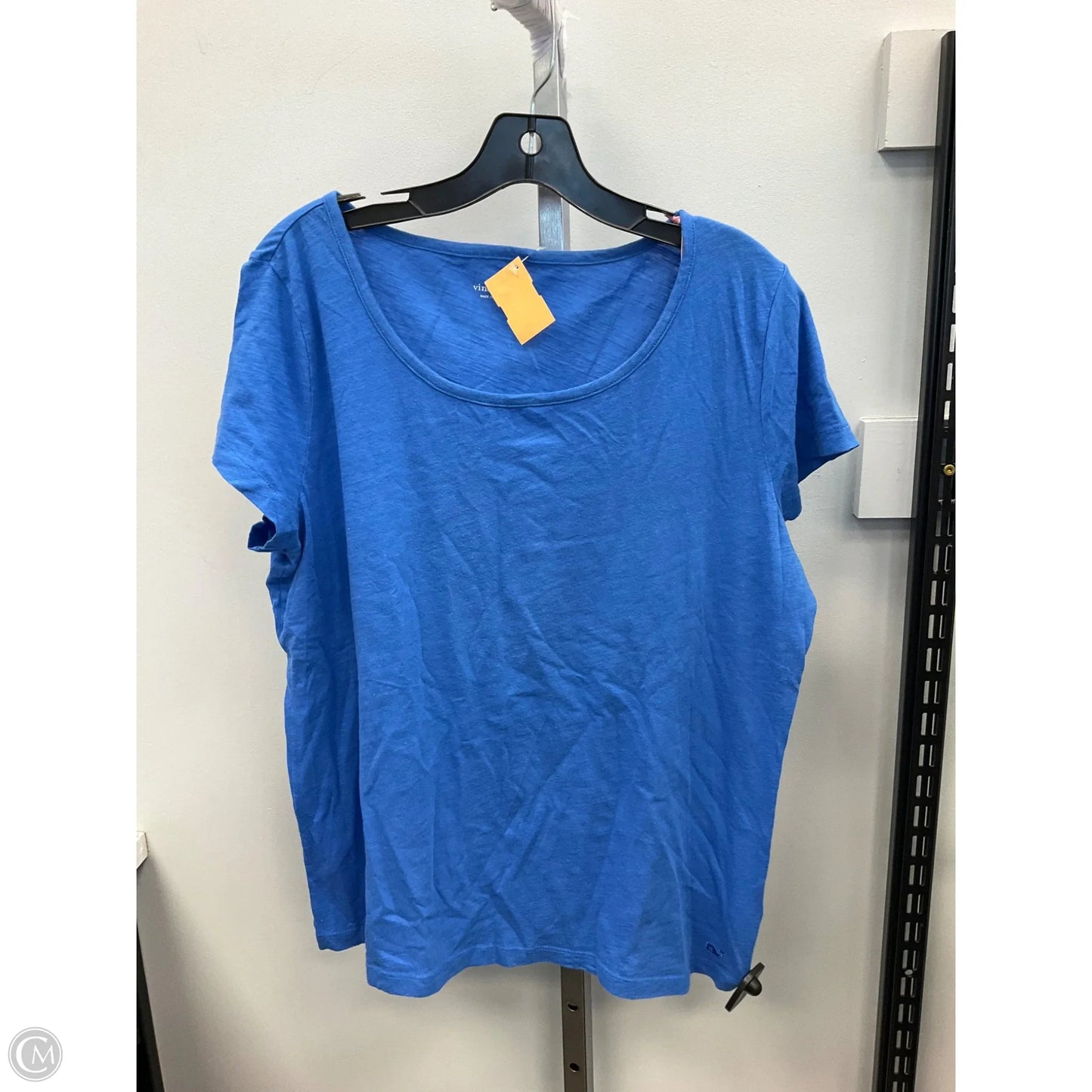 Top Short Sleeve Basic By Vineyard Vines In Blue, Size: L
