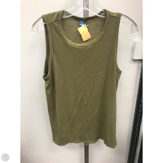 Top Sleeveless By Old Navy In Green, Size: M