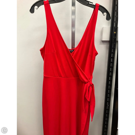 Dress Casual Short By Express In Red, Size: M