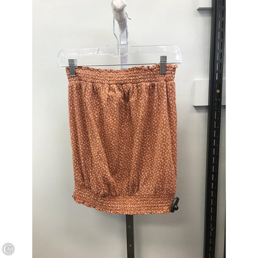 Top Sleeveless By Anthropologie In Brown & White, Size: Xs