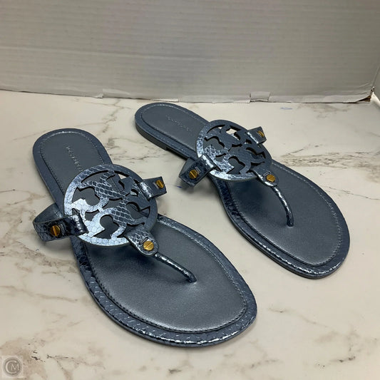 Sandals Designer By Tory Burch In Blue, Size: 10