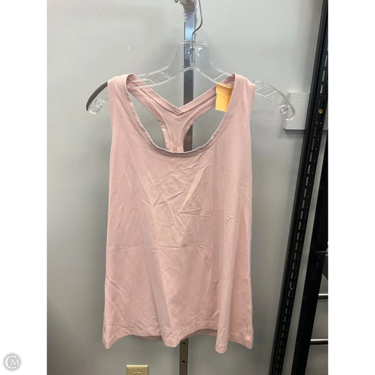 Athletic Tank Top By Lululemon In Pink, Size: Xl