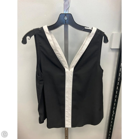 Top Sleeveless By Trouve In Black & White, Size: M