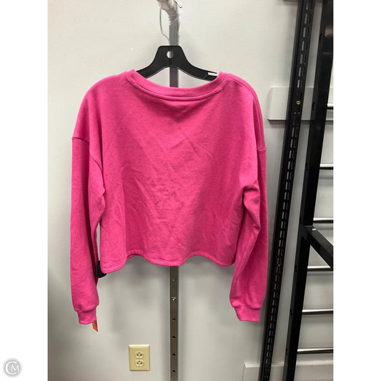 Sweatshirt Crewneck By Colsie In Pink, Size: M