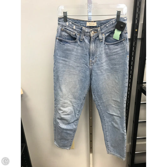 Jeans Straight By Madewell In Blue Denim, Size: 2