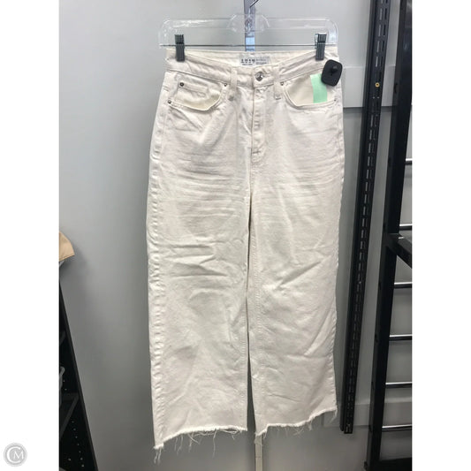 Jeans Wide Leg By Primark In Cream Denim, Size: 4