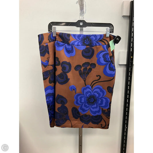 Skirt Mini & Short By J. Crew In Blue & Brown, Size: 14