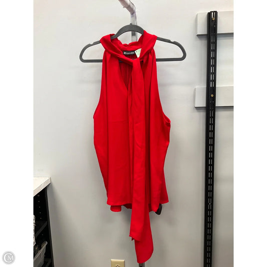 Top Sleeveless By New York And Co In Red, Size: Xxl