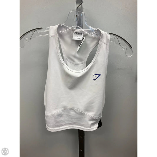 Athletic Tank Top By Gym Shark In White, Size: S