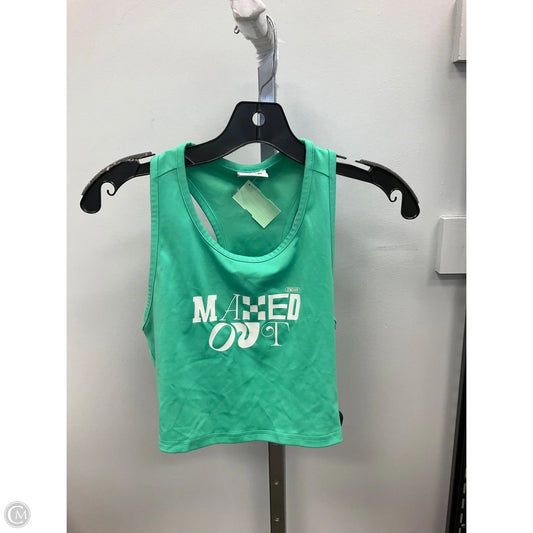 Athletic Tank Top By Gym Shark In Green, Size: S