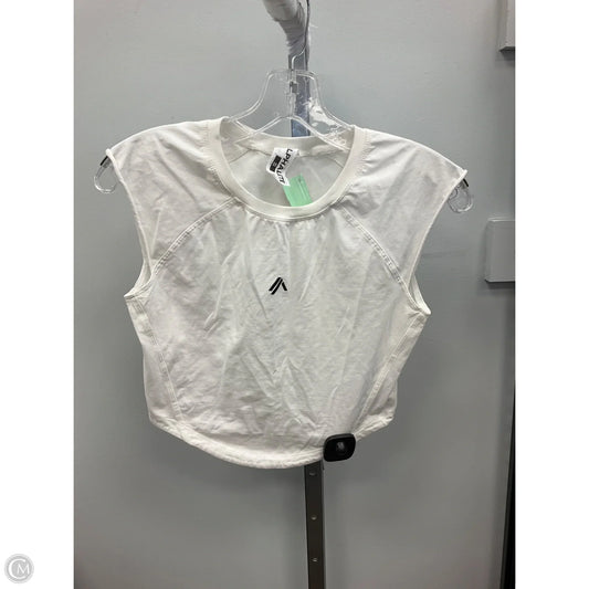 Athletic Top Short Sleeve By Alphalete In White, Size: S