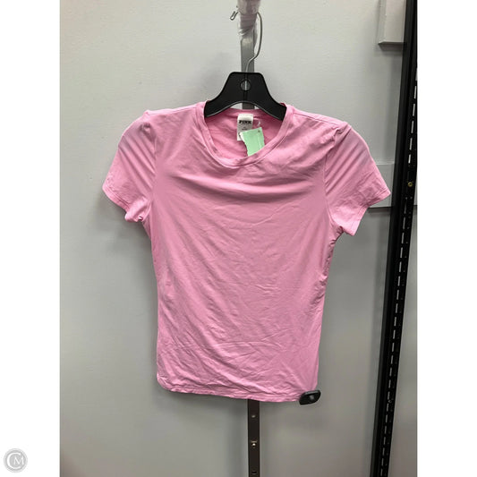 Top Short Sleeve Basic By Pink In Pink, Size: M