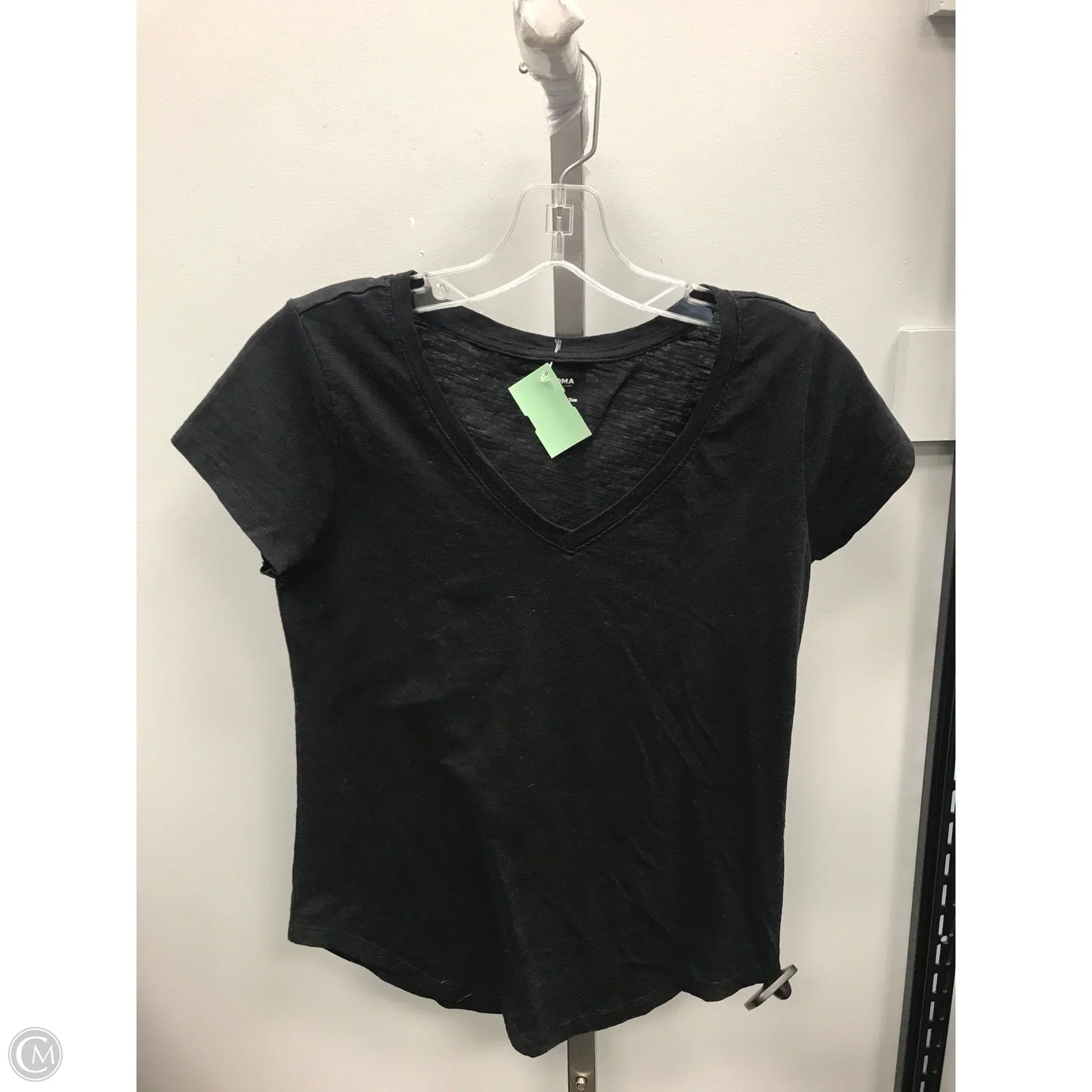Top Short Sleeve Basic By Sonoma In Black, Size: S