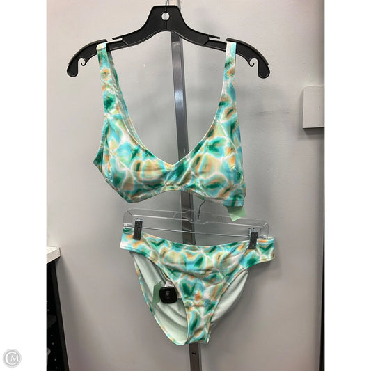 Swimsuit 2pc By Aerie In Blue & Green, Size: Xl