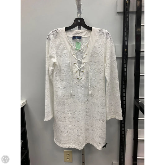Swimwear Cover-up By Clothes Mentor In White, Size: M